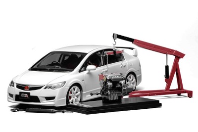 3代目ホンダ『シビック・タイプR』、1/18スケールダイキャストミニカー発売…ディスプレイエンジン付属 画像