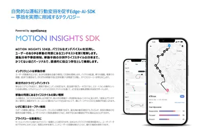 東京海上、AI活用のモーションインサイト技術で運転行動を分析し交通事故削減へ…Sentianceと協業 画像