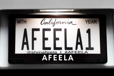 ソニー・ホンダ『AFEELA』にデジタルナンバープレート設定へ…背景色の変更やフォント調整が可能に 画像