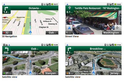 ［動画］Google Maps Navigation for Android 2.0ベータ 画像
