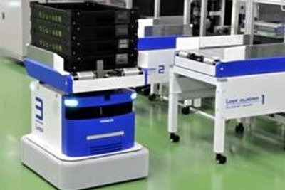 日立産機システム、生産物流効率化への支援ロボットシステムを開発 画像