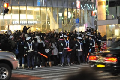 危ないカウントダウン　渋谷駅前スクランブル交差点 画像