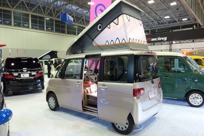 【NAGOYAオートトレンド10】ダイハツ タントのポップアップルーフ搭載車が登場 画像