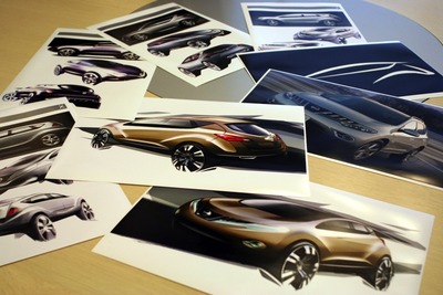 ［日産デザイン］最初は手で描いた一本の線から 画像