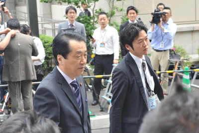 民主党代表選が始まる 画像