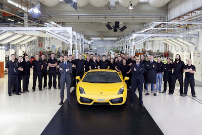 ランボルギーニ ガヤルド、累計生産1万台…最も成功したモデルに 画像