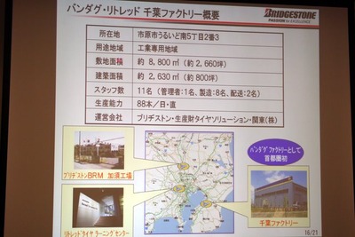 ブリヂストン、バンダグ・リトレッド 千葉ファクトリー開所式を開催 画像