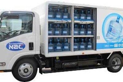 ボトルウォーター配達専用車を開発　日本初 画像