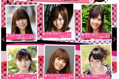 ミスキャンパス候補---12大学66名をチェック 画像
