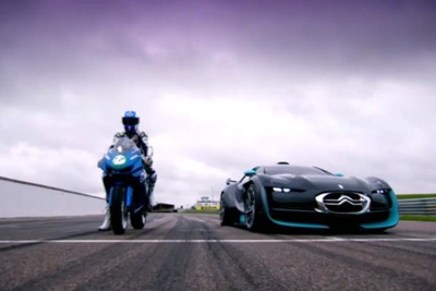 EVサーキット対決、シトロエンのスポーツカー vs スーパーバイク［動画］ 画像