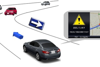 高速道路の逆走を注意喚起するナビ　日産とNEXCO西日本が開発 画像