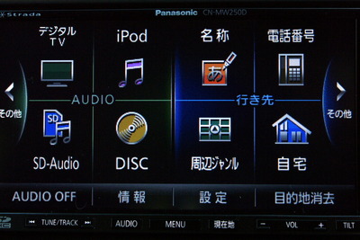 【ストラーダ Sクラス MW250D】CDリッピング対応、AV面で機能強化を果たした2DINナビ 画像