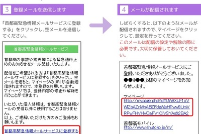 首都高、緊急情報メールサービスを開始 画像