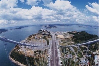 瀬戸大橋の管理通路を歩き、塔頂にのぼる　4月16日から 画像