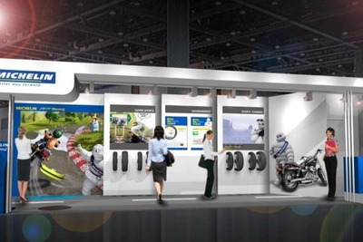 【東京モーターサイクルショー11】ミシュラン、主力商品を展示…環境活動アピール 画像