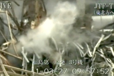 福島第一原子力発電所の状況　27日空撮［動画］ 画像