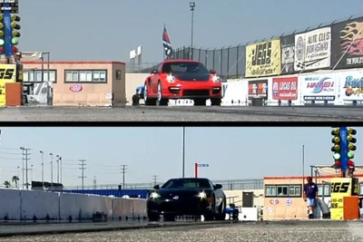 レクサス LFA 対ポルシェ 911GT2 RS …加速競争［動画］ 画像