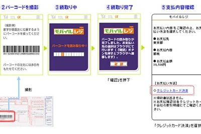 カメラ付携帯電話で自動車税を納税 画像