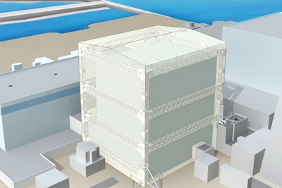 福島第一原発 建物丸ごとカバーする準備工事開始 画像