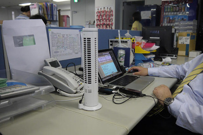 個人用扇風機---夏の節電対応 画像