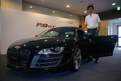 アウディ R8 GT 日本発表…大喜多社長「R8はブランドイメージの象徴」 画像