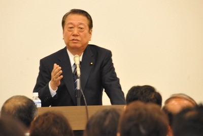 小沢一郎元代表が講師の勉強会に120人以上の国会議員 画像