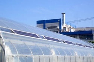 富士電機、ビニールハウスで太陽光発電の実証実験を開始 画像