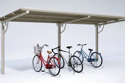 ダイケン、LED照明を標準装備した自転車置き場を発売 画像