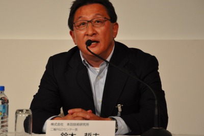 本田技術研究所ミーティング…「原付以上のEV二輪、市販は未定」鈴木二輪R&Dセンター長 画像
