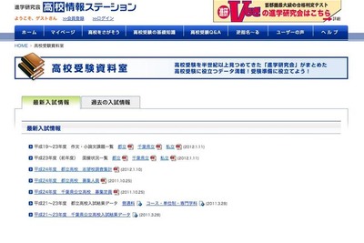 ［高校受験］面接・作文試験資料が公開…進研 画像
