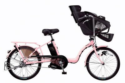幼児2人同乗電動アシスト自転車、パナソニック ギュット に12Ahバッテリー 画像