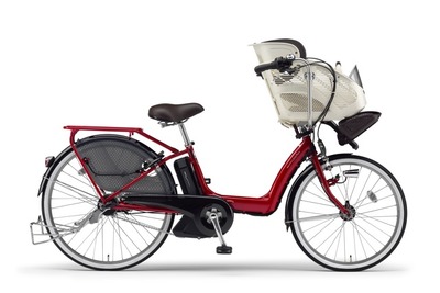 ヤマハ、幼児2人同乗電動アシスト自転車のバッテリー容量を拡大 画像