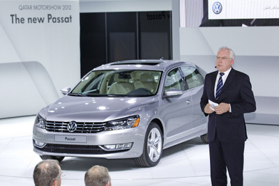 【カタールモーターショー12】VWパサート新型、中東デビュー…北米仕様がベース 画像