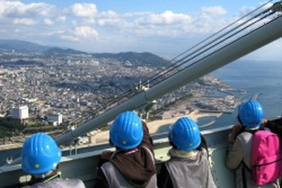 中学生のスタートを明石海峡の空から　3月31日 画像
