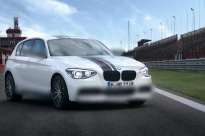 BMW 1シリーズ 新型にM?!…ボカシ入りモデルを予告［動画］ 画像