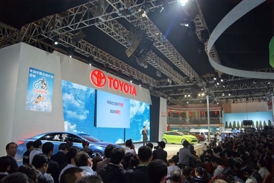 【北京モーターショー12】トヨタ豊田社長、トヨタ車の大部分はHVになる 画像