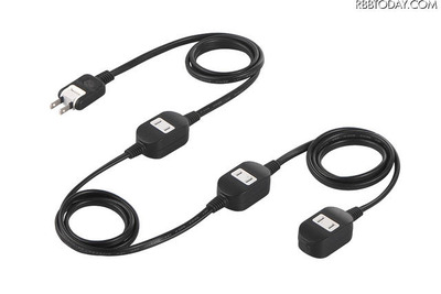 ケーブル上に差し込み口…すっきり電源タップ 画像