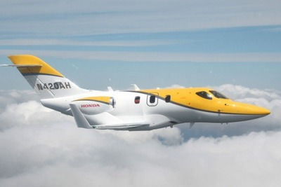 ホンダジェット、飛行試験用量産型4号機が初飛行に成功 画像