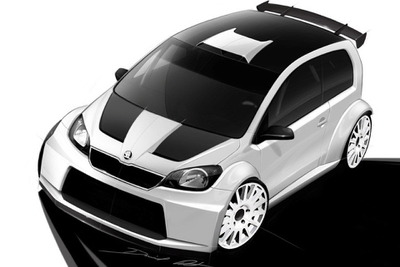 VW up！のシュコダ版 Citigo 、ラリーコンセプト公開 画像
