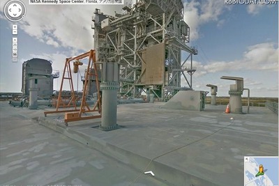 Googleストリートビューに NASA ケネディ宇宙センター 画像