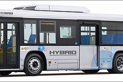 いすゞ、大型路線バス エルガハイブリッド を発売 画像