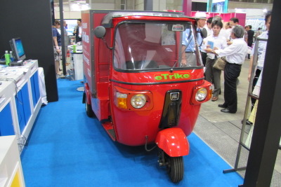 【国際物流総合展12】三輪電気自動車を来年発売…日本ヴューテック 画像