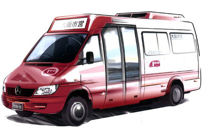 ベンツのコミュニティバス、大阪市が13台を購入 画像