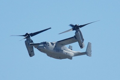 普天間離着陸のMV-22 オスプレイは専用モードを使用 画像