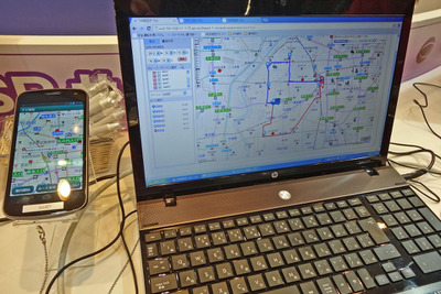 【2012 Japan IT Week 秋】速度制限や一時停止情報を元に安全運転までも運行管理 画像