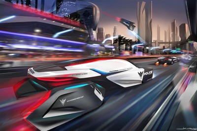 【ロサンゼルスモーターショー12】BMW、未来のポリスカーは空と陸から取締まり…デザインチャレンジ 画像