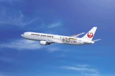 JAL ドラえもんジェット がテイクオフ…3月下旬まで 画像