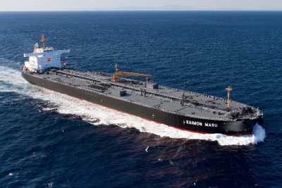 ジャパンマリンユナイテッドが建造した12万トン型タンカー「かいもん丸」が竣工 画像