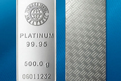 2012年のプラチナ価格、前年比450円安の4078円…田中貴金属 画像
