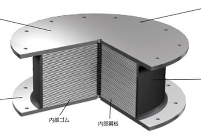 東洋ゴム、震災対策技術展に出展…免震ゴムを訴求 画像